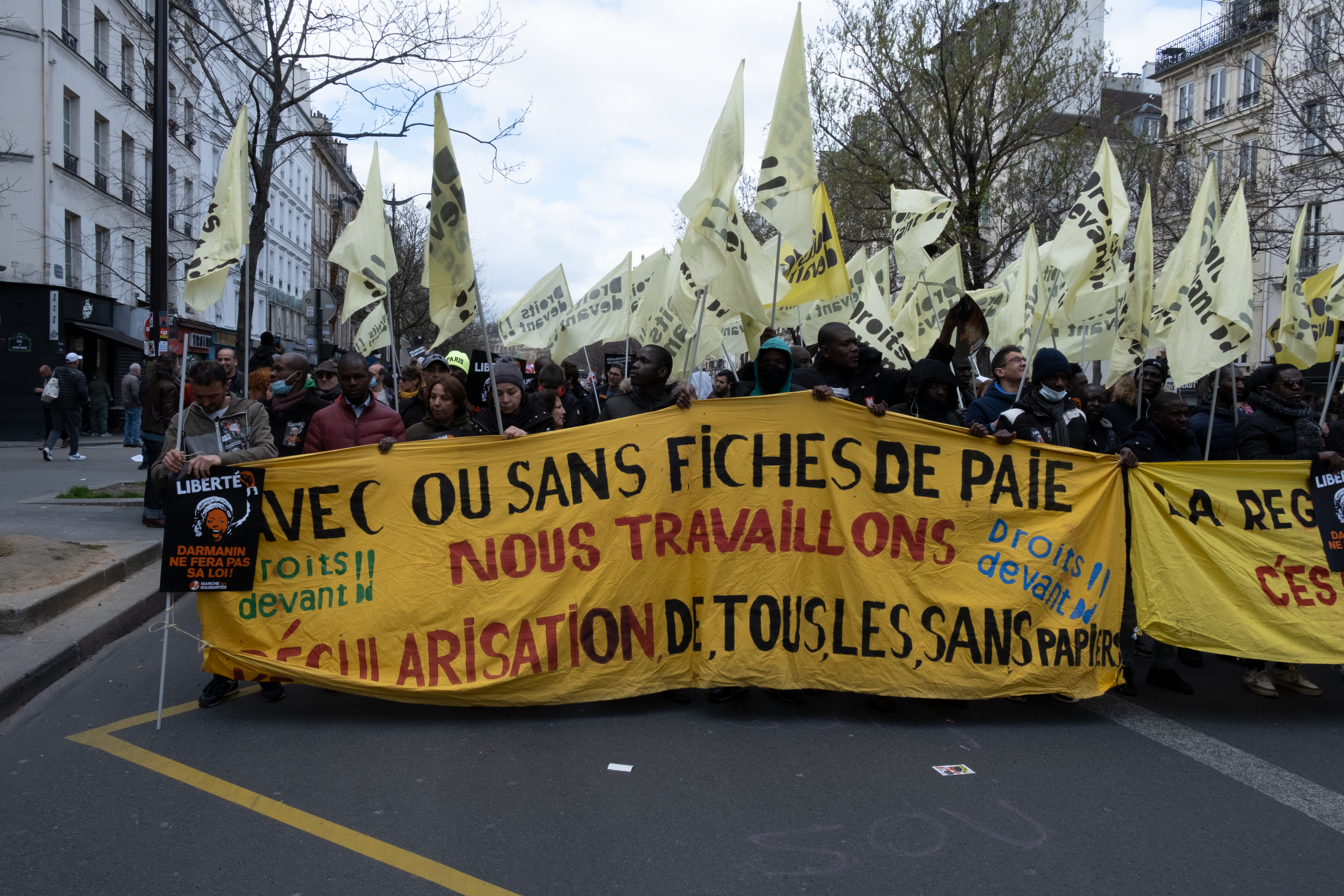 Manifestation contre la loi Darmanin